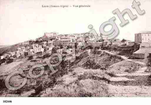 Ville de LURS, carte postale ancienne