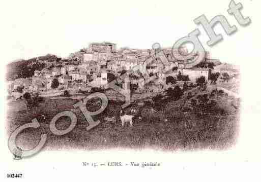 Ville de LURS, carte postale ancienne Ville de LURS, carte postale ancienne