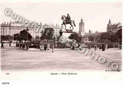 Ville de LYON, carte postale ancienne