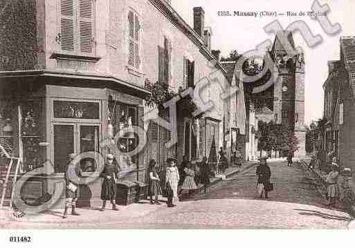 Ville de MASSAY, carte postale ancienne