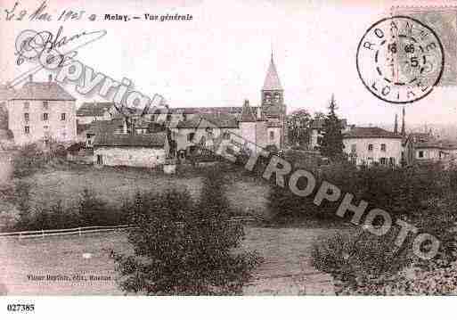 Ville de MELAY, carte postale ancienne