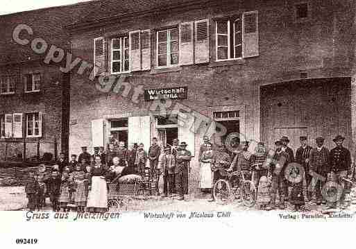 Ville de METZING, carte postale ancienne