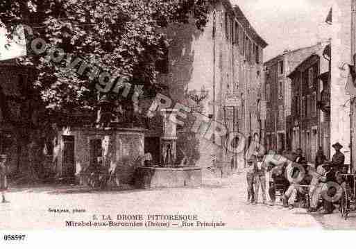 Ville de MIRABELAUXBARONNIES, carte postale ancienne