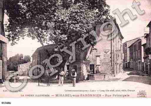 Ville de MIRABELAUXBARONNIES, carte postale ancienne
