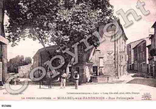 Ville de MIRABELAUXBARONNIES, carte postale ancienne