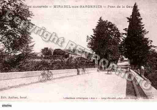 Ville de MIRABELAUXBARONNIES, carte postale ancienne