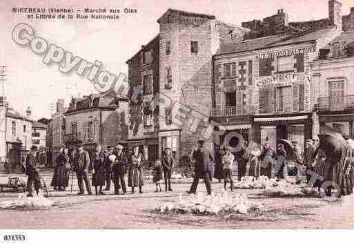 Ville de MIREBEAU, carte postale ancienne