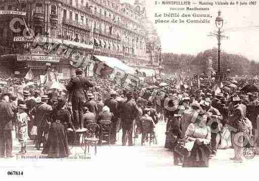 Ville de MONTPELLIER, carte postale ancienne