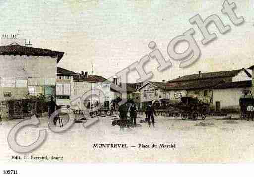 Ville de MONTREVELENBRESSE, carte postale ancienne