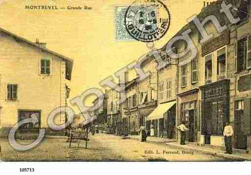 Ville de MONTREVELENBRESSE, carte postale ancienne