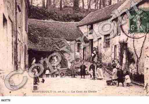 Ville de MONTSOULT, carte postale ancienne