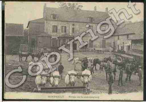 Ville de MONTSOULT, carte postale ancienne