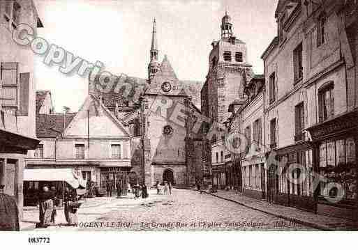 Ville de NOGENTLEROI, carte postale ancienne