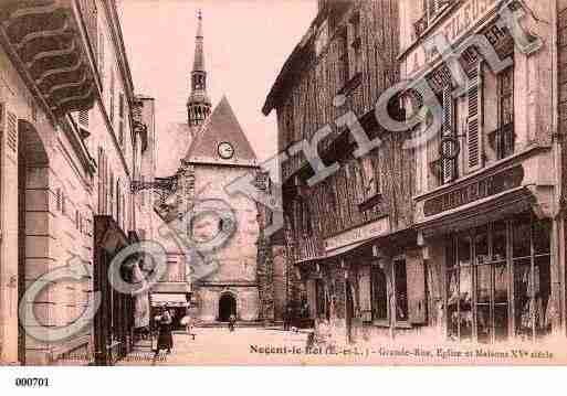 Ville de NOGENTLEROI, carte postale ancienne