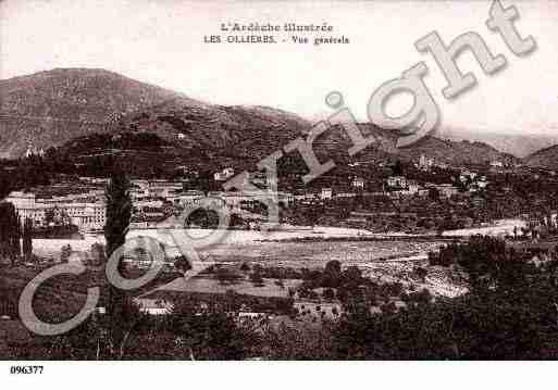 Ville de OLLIERESSUREYRIEUX(LES), carte postale ancienne