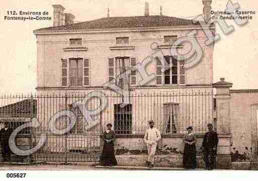 Ville de OULMES, carte postale ancienne