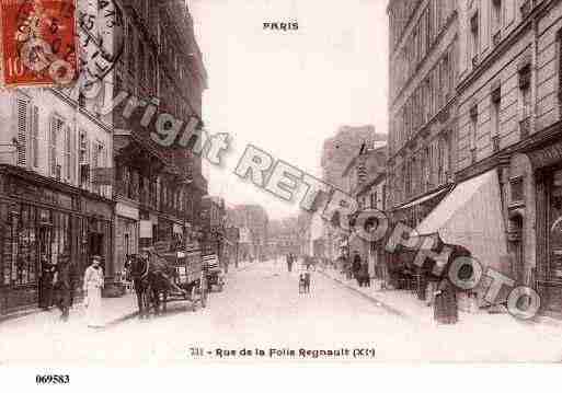 Ville de PARIS11, carte postale ancienne