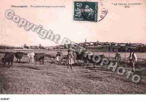 Ville de PAULHAGUET, carte postale ancienne