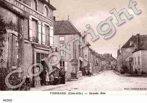 Ville de POMMARD, carte postale ancienne