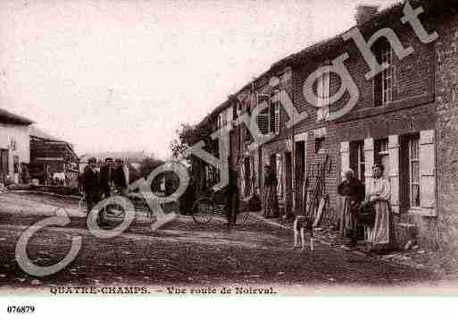 Ville de QUATRECHAMPS, carte postale ancienne