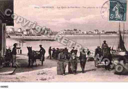 Ville de QUIBERON, carte postale ancienne Ville de QUIBERON, carte postale ancienne