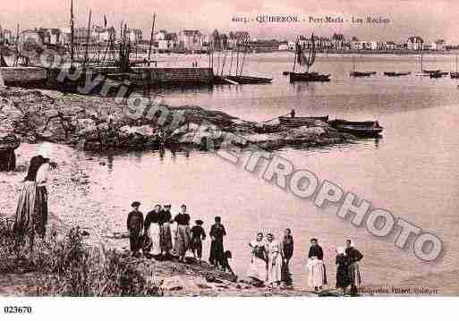 Ville de QUIBERON, carte postale ancienne