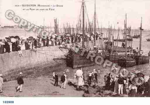 Ville de QUIBERON, carte postale ancienne Ville de QUIBERON, carte postale ancienne