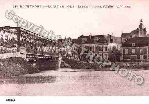 Ville de ROCHEFORTSURLOIRE, carte postale ancienne