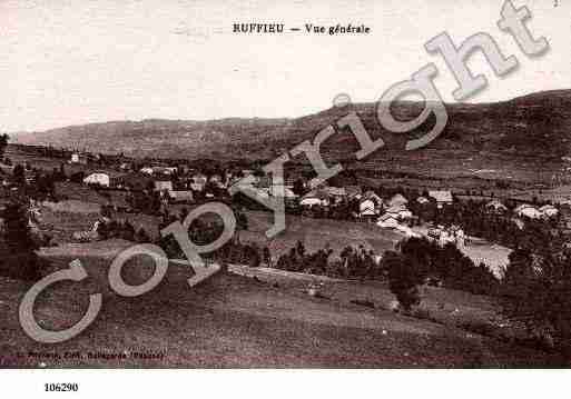 Ville de RUFFIEU, carte postale ancienne