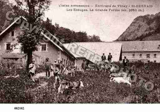 Ville de SAINTGERVAIS, carte postale ancienne