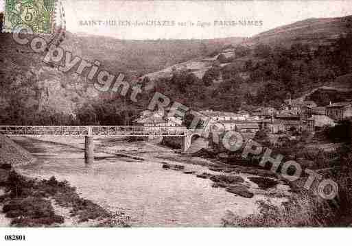 Ville de SAINTJULIENDESCHAZES, carte postale ancienne