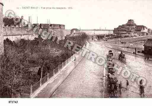 Ville de SAINTMALO, carte postale ancienne