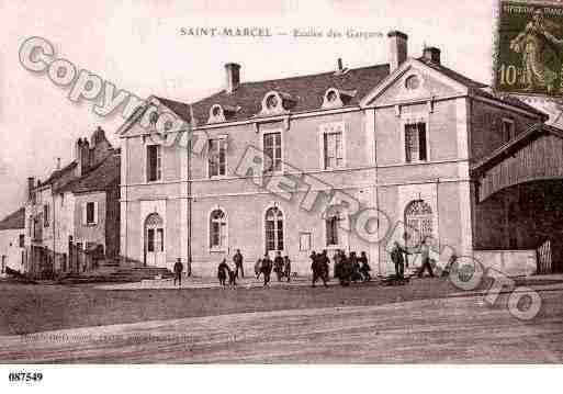 Ville de SAINTMARCEL, carte postale ancienne