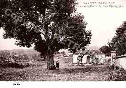 Ville de SAINTROMAIN, carte postale ancienne