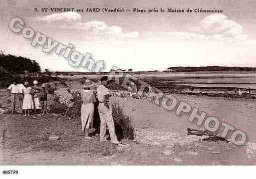 Ville de SAINTVINCENTSURJARD, carte postale ancienne