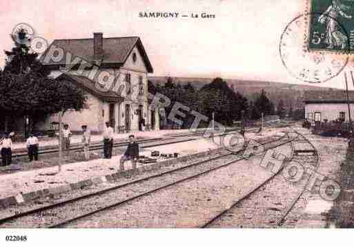 Ville de SAMPIGNY, carte postale ancienne