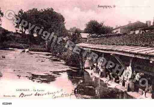 Ville de SAMPIGNY, carte postale ancienne