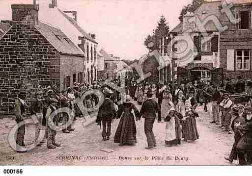 Ville de SCRIGNAC, carte postale ancienne