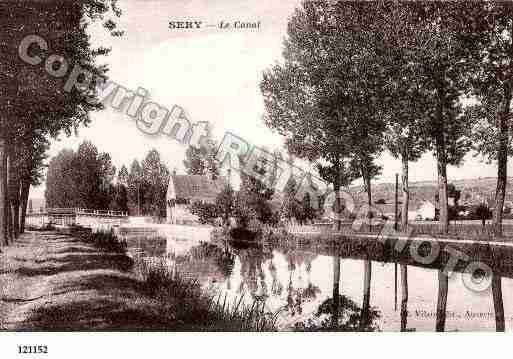 Ville de SERY, carte postale ancienne