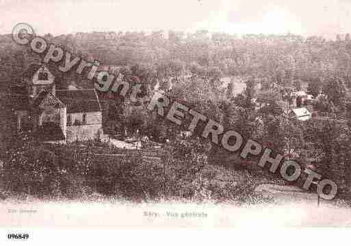 Ville de SERY, carte postale ancienne