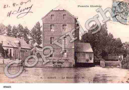 Ville de SISSY, carte postale ancienne