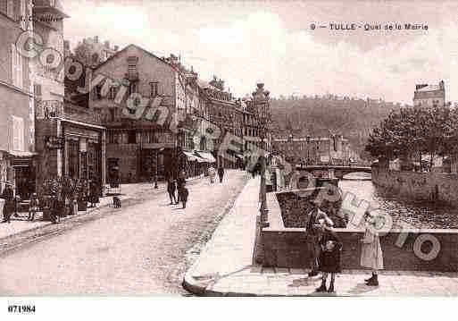 Ville de TULLE, carte postale ancienne