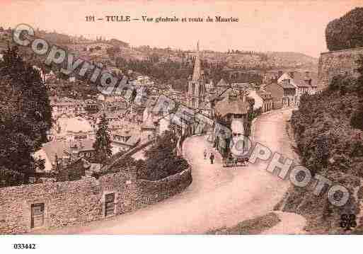 Ville de TULLE, carte postale ancienne