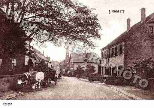 Ville de URMATT, carte postale ancienne