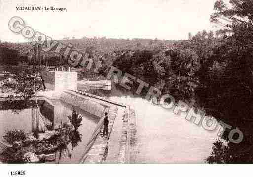 Ville de VIDAUBAN, carte postale ancienne