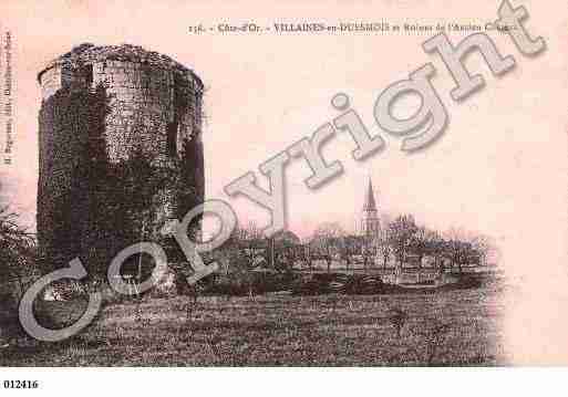 Ville de VILLAINESENDUESMOIS, carte postale ancienne