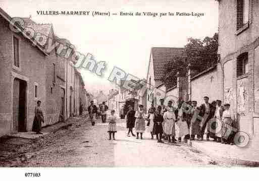 Ville de VILLERSMARMERY, carte postale ancienne