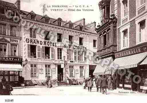 Ville de YVETOT, carte postale ancienne