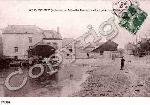Ville de ALINCOURT, carte postale ancienne
