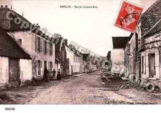 Ville de AMILIS, carte postale ancienne